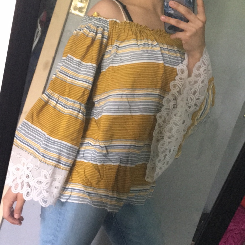 Off the shoulder shirt